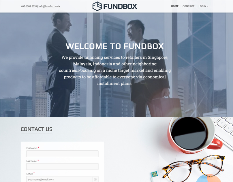 Sparkfn Project Fundbox Asia Website